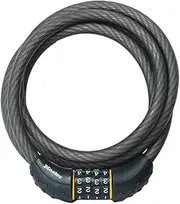 Master Lock Cable Lock, Set Your Own Combination Bike Lock, 6 ft. Long, Black, 8122D