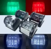Marine LED Navigation Lt Green Starboard Red Port White Stern & Masthead