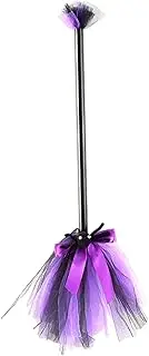 Bvizyelck Witch Broom - Halloween Witch Cosplay Props,Photo Booth Accessory for Cosplay , Costume Parties, Kids and Adults Cosplay