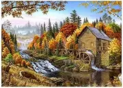 Dpaaoyer DIY Landscape Villa House Full Drill Diamond Embroidery Picture of Rhinestones Decor