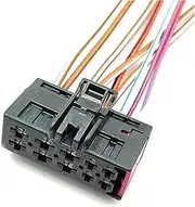 10Pin Auto Electronic Connector Wire Harness Seat Heating Male Female Plug Socket Compatible with 7L0972762 8E0972710 with Cable (Color : 10P Female, Size : 1Pc with 15cm Wire)