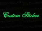 Custom Text Slogan Small to Large Glow in the Dark Luminescent Stickers Decals