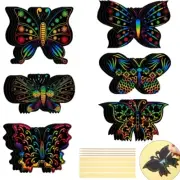 Creative Scratch Arts Painting Butterfly Scracth Paper Birthday Gift