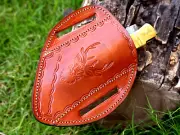 HANDMADE PURE COW LEATHER SHEATH FOR FOLDING POCKET KNIFE & FIX BLADE KNIFE 2767