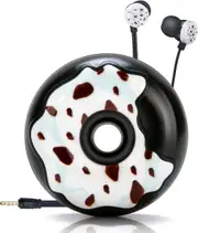 Cute Donut Earbuds for Kids Wired Earbud in-Ear Headphones with Microphone