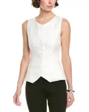 Ronny Kobo Palmina Linen-Blend Vest