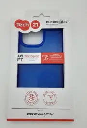 Tech21 Evo Check Flexible Gel Case for Apple iPhone 14 Pro Max - Classic Blue