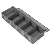 5 Compartments Clothes Shoes Under Bed Storage Organizer Box Bag Large Capacity