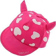 [WRITWAA] Cotton Bucket Hat Sun Hat for Boys Girls Children Peaked Design for Outdoor Use Random White