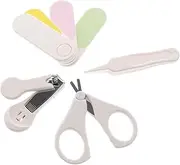 Vaguelly Essentials Kit for Newborns Baby Nail Clipper Set Nail Care Tools for Boys Girls Ergonomic Handle