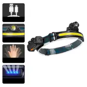 Bikight W678 Smart Sensor Headlight XPG+COB 6 Modes Type-C Charging 2000mAh Battery Flashlight Head Torch