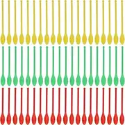 Respicefinem 20 Sets Laboratory Spoon Scoop Plastic Double Ended Measuring Tool with Green Red and Yellow Colors Ideal for Sampling Mixing and Reagent Mixing Made of ABS Material