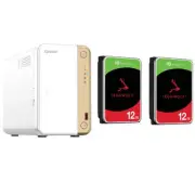QNAP TS-262 2- Bay NAS with 2x 12TB NAS HDD Bundle [BDLQNP26209]