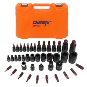 42-Piece Master Torx Bit Socket,CR-V&S2 Alloy Steel, Socket Set T8-T70,E-Torx...