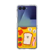 Galaxy Z Flip7 Clear Magnetic Case Breakfast iPhone Case by Tess Smith-Roberts