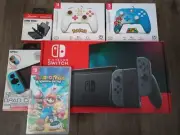 NEW Nintendo Switch Console/Bundle 2 wired cont, Mario+Rabbids Game & MORE!!!!