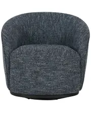 Classic Home Andrea Polyester Fabric 360-Degree Swivel Accent Chair