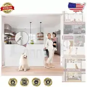 Retractable 41 Inch Tall Baby Gate - 80 Inch Wide for Indoor & Outdoor Safety