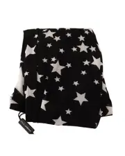 Nylon Micro Mesh Tights with All-Over Stars Print M Women