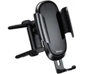 Gravity Car Mobile Phone Bracket Round Hole Air Outlet Mobile Phone Bracket Car Mobile Phone Navigation Bracket-Black
