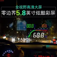 在飛比找樂天市場購物網優惠-車載智能hud抬頭顯示器導航多功能高清通用汽車時速投影儀