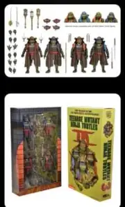 SDCC 2023 NECA SAMURAI TMNT 3 Exclusive Figure 4 PACK Set NEW