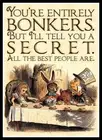 Alice in Wonderland Quote Book Art Canvas Print FRIDGE MAGNET 6x8 Large