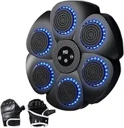 Moreeulsi Boxing Machine Wireless with 9 Modes, 40cm Space Saving Boxing Trainer Fitness Sculpting, Home Boxing Music Machine, Smart Connection Boxing Equipment Wall Mounted Boxing Punching Pad