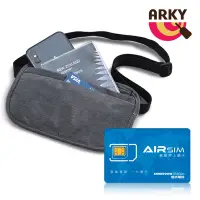 在飛比找Yahoo奇摩購物中心優惠-ARKY RFID防盜拷貼身收納頸掛腰包+★AIRSIM 無