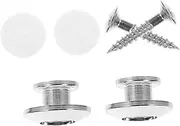 NULYLU Guitar Strap End Pins Set of Mushroom Buckle Locks for Acoustic Electric Guitars Easy to Install