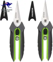 2 Packs Pruning Shears, 6.5” Gardening Scissors Snips Clippers with Precision Bl