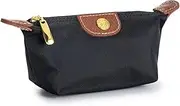 [Zitokin] Womens Unique Change Purse Vintage Nylon Zip Coin Wallet Mini Bag, Black, Small, Vintage