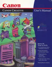 Canon Creative User's With CD-Rom Software Brand New
