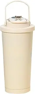Coffee Bottle, 18oz Coffee Flask with Handle, Spill-Proof Ceramic Liner, 6.69x2.56 Inches Portable Direct Drinking Tumbler for Gym, Camping, Cycling, Hiking, Travel