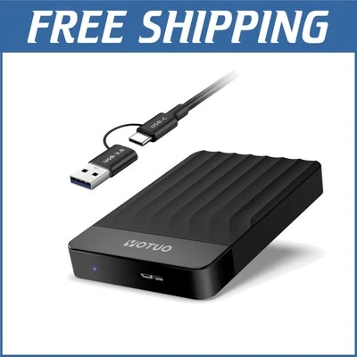 Sleek 1TB USB 3.0 External Hard Drive for PC, Mac, PS4, and Xbox Consoles