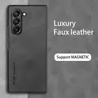 2024 sale For Samsung Galaxy Z Fold6 5 4 Leather ShockProof Folding Case Cover