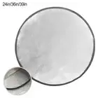 Outdoor Grill Mat with Round Base Fireproof Protection for Grills and Pits