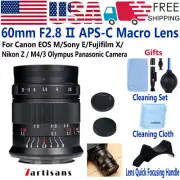 7artisans 60mm F2.8 Ⅱ MF Lens For Fuji X / Sony E / Canon EOS / Nikon Z / M4/3