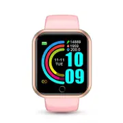 Y68 SSmart Watch Men Smartwatch For WomenMen Watches Fitness Bracelet Smart Watch For Women Smartwatch - pink