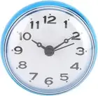Waterproof Shower Clock with Suction Cup Round Face Arabic Digital Dial Bath