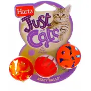 2 Pack Hartz Just For Cats Bizzy Balls Cat Toy, 3 Ct
