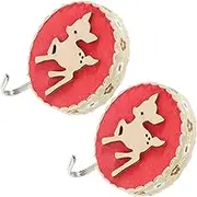 Alipis 1set Hook up Reindeer Stocking Holder Wall Hanging Hooks Christmas Decorations Tree Flower Garland Decorations Xmas Hooks Outdoor Noel Christmas Hooks Cap Decorations Red 2pcs