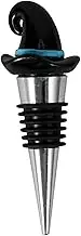 Vaguelly Witch Hat Wine Stopper Reusable Decorative Bottle Plug for Wine Sealing Elegant Resin Design for Parties and Celebrations