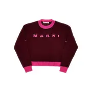 [MARNI] MARNI Wool and cashmere sweater with logo Kids 14Y 14Y Red