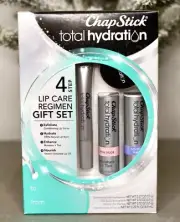 Chapstick Total Hydration Gift Set 4-step Lip Care Moisturizer Scrub Treatment
