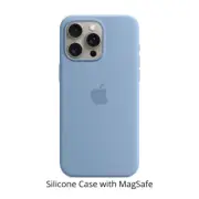 Apple Silicone Case with MagSafe for iPhone 15 Pro Max Winter Blue MT1Y3ZM/A