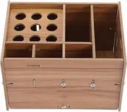 Scissor Socket Barber Shears Barber Clippers Comb Scissors Haircut Scissor Holder Hair Salon Supplies Organizer Shear Holder Comb Storage Case Hairstyling Scissors Holder Wooden