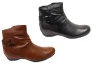 Brand New Via Paula Lush Womens Comfortable Brazilian Leather Ankle Boots