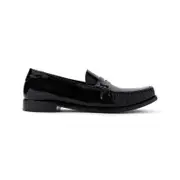 [Saint Laurent] Saint Laurent-Black Calf Leather Le Loafer 15 Mocassin-Uomo 43 IT