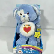 2004 Play Along CARE BEAR COUSINS LOYAL HEART DOG PLUSH w/ Sealed VHS NEW NIB